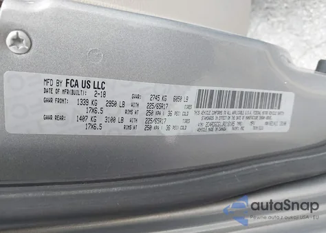 2018 Dodge Grand Caravan Sxt from USA, damaged, VIN 2C4RDGCG1JR216105